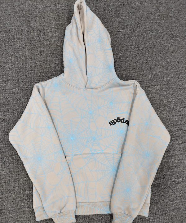 Sp5der hoodie-Grey AOP