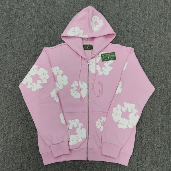 Denim tears zip up hoodie-DT1079